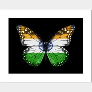 Indian Flag  Butterfly - Gift for Indian From India Posters and Art